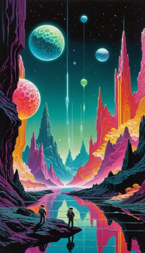 alien planet,alien world,futuristic landscape,mushroom landscape,space art,planets,science fiction,scene cosmic,extraterrestrial life,sci fiction illustration,planet alien sky,planet,scifi,outer space,sci fi,planet eart,gas planet,science-fiction,valerian,space ships,Conceptual Art,Sci-Fi,Sci-Fi 14