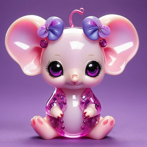 cute cartoon character,pink elephant,girl elephant,3d teddy,dumbo,kewpie doll,baby toy,mouse,kewpie dolls,cute baby,3d model,elephant toy,funko,chibi girl,wind-up toy,gummy bear,baby shampoo,cute cartoon image,kawaii pig,3d figure,Illustration,Abstract Fantasy,Abstract Fantasy 10