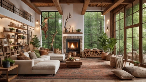 living room,sitting room,livingroom,interior design,loft,bookshelves,luxury home interior,interior modern design,modern decor,wooden windows,family room,contemporary decor,modern living room,interiors,fireplaces,the living room of a photographer,beautiful home,house plants,home interior,great room,Photography,General,Realistic