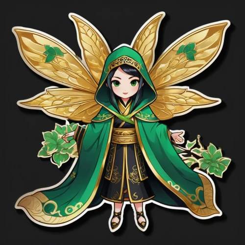 vanessa (butterfly),marie leaf,long ahriger clover,anahata,lotus png,ocimum,lotus with hands,incarnate clover,fairy peacock,mandraki,aesulapian staff,natal lily,navi,lily order,monsoon banner,elven flower,yulan magnolia,ashitaba,thunberg's fan maple,celestial chrysanthemum,Unique,Design,Sticker
