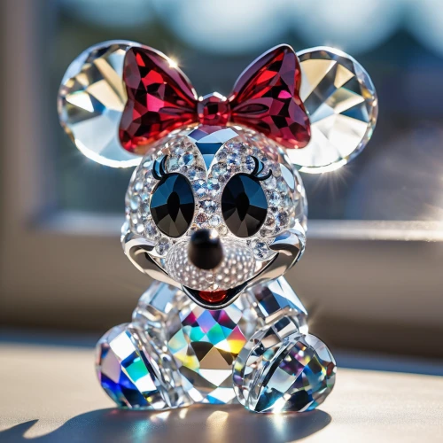 glass yard ornament,minnie mouse,mickey mouse,glass ornament,calaverita sugar,minnie,mickey,scandia bear,micky mouse,gummy bear,disney rose,mickey mause,3d teddy,paperweight,holiday ornament,cubic zirconia,disney character,rhinestone,christmas ball ornament,mouse,Photography,General,Realistic