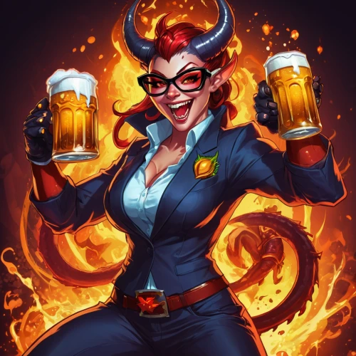 barmaid,pub,drink icons,fire devil,glasses of beer,bartender,fuel-bowser,jägermeister,beer crown,cancer icon,fireball,fire eater,draft beer,i love beer,beer match,dodge warlock,female alcoholism,beer,rum bomb,twitch icon,Conceptual Art,Fantasy,Fantasy 26