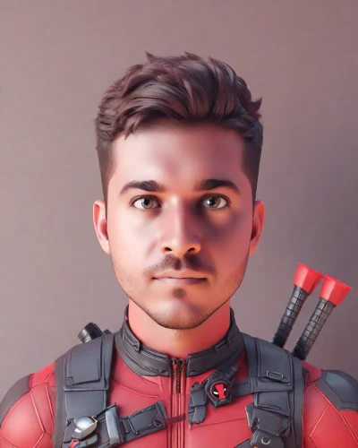 pyro,goatee,custom portrait,facial hair,red super hero,edit icon,color is changable in ps,red background,head shot,on a red background,head icon,3d man,the face of god,dame’s rocket,3d rendered,material test,red skin,hero,render,the suit,Digital Art,3D
