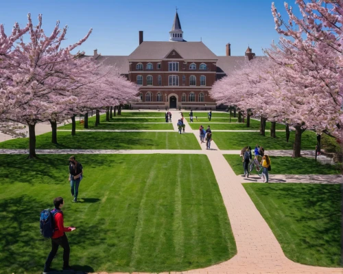 gallaudet university,howard university,northeastern,cherry blossom tree-lined avenue,tulpenbaum,university of wisconsin,north american fraternity and sorority housing,kirch blossoms,ung,tufts,stanford university,campus,agricultural engineering,tulip festival,the cherry blossoms,oxford,spring blossoms,apple blossom branch,community college,tufts rose,Conceptual Art,Oil color,Oil Color 19