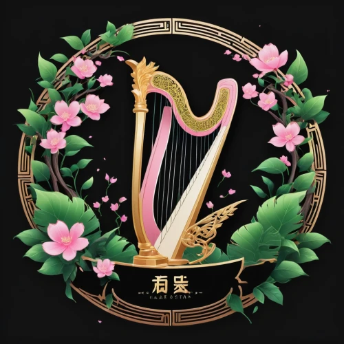 zhejiang,erhu,celtic harp,yuanyang,qinghai,harp with flowers,beihai,kr badge,traditional chinese musical instruments,zhengzhou,xizhi,harp player,yangqin,yibin,bianzhong,lishui,jeongol,guizhou,shakuhachi,kaohsiung,Unique,Design,Logo Design