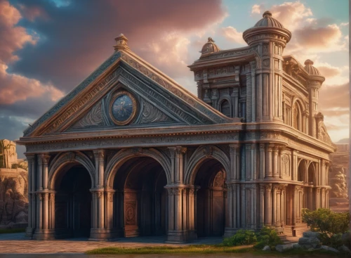 mortuary temple,mausoleum ruins,cathedral,gothic church,basilica,mausoleum,temple fade,haunted cathedral,wooden church,byzantine architecture,victorian,medieval architecture,3d render,gothic architecture,church faith,house of prayer,classical architecture,templedrom,the basilica,3d rendered,Photography,General,Fantasy