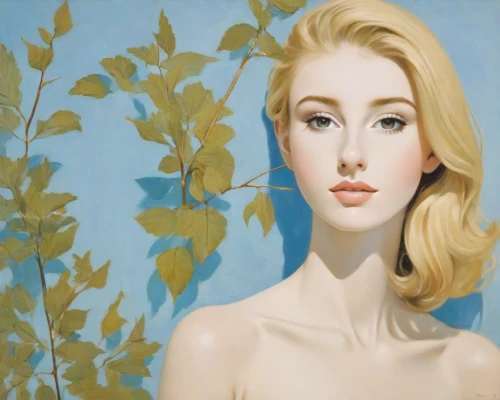 blonde woman,white lady,magnolia,young woman,blond girl,the blonde in the river,cloves schwindl inge,ann margarett-hollywood,marylyn monroe - female,blue jasmine,vintage art,secret garden of venus,mary-gold,blonde girl,aphrodite,girl with tree,rose woodruff,oil painting,portrait of a girl,mary-bud