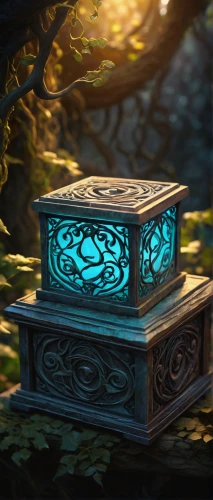 druid stone,card box,lyre box,treasure chest,healing stone,music chest,lotus stone,gift box,wooden box,flower box,illuminated lantern,artifact,music box,gift boxes,giftbox,tea box,wooden mockup,courier box,druid grove,savings box,Illustration,Realistic Fantasy,Realistic Fantasy 04