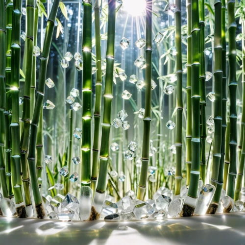bamboo curtain,bamboo plants,sea arrowgrass,wheat grass,lucky bamboo,aquatic plant,plant tunnel,spring onions,spring onion,aquatic plants,horsetail,sweet grass plant,wheatgrass,water spinach,water plants,photosynthesis,sunlight through leafs,aloe vera,sansevieria,tube plants,Photography,General,Realistic