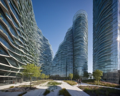 glass facade,tianjin,futuristic architecture,glass facades,zhengzhou,shenyang,urban towers,chinese architecture,building honeycomb,kirrarchitecture,santiago calatrava,hudson yards,glass blocks,barangaroo,glass building,urban design,dalian,hotel barcelona city and coast,eco-construction,mixed-use,Illustration,Paper based,Paper Based 17