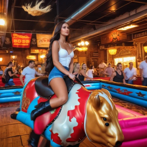 bull riding,cowgirl,barrel racing,rodeo,rodeo clown,cowgirls,western riding,buffalo herd,beer tables,jousting,rocking horse,country-western dance,rock rocking horse,western pleasure,riding toy,wild west,buffalos,cow boy,carnival horse,line dance