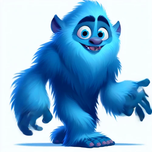 yeti,cute cartoon character,aaa,ape,smurf,mascot,wall,the mascot,blue monster,tamarin,mumiy troll,primate,smurf figure,scandia gnome,disney character,gibbon 5,cleanup,knuffig,snowcone,snow monkey
