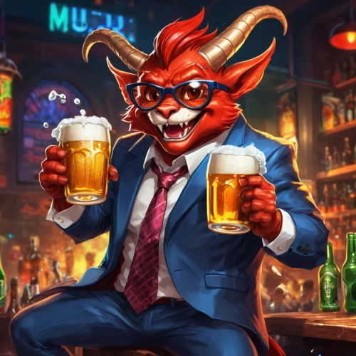 pub,drink icons,drunkard,barman,redfox,bartender,unique bar,jack rabbit,drinking establishment,bar,jackal,drinking party,liquor bar,furta,have a drink,party dad,party animal,beer,fox,business man,Conceptual Art,Fantasy,Fantasy 26