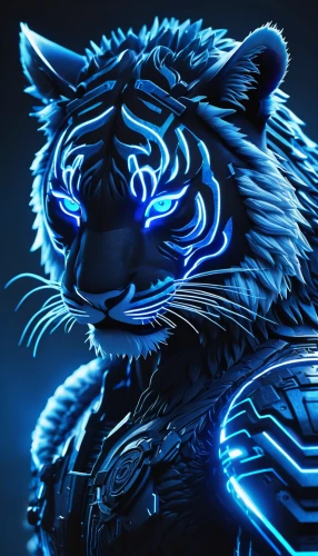 blue tiger,tiger png,royal tiger,cat on a blue background,panther,wildcat,zodiac sign leo,tiger,tigerle,cat warrior,edit icon,feline,full hd wallpaper,a tiger,white tiger,blu,3d background,tiger head,electric blue,lion - feline,Photography,General,Sci-Fi