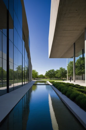 reflecting pool,glass facade,archidaily,corten steel,kennedy center,glass wall,water wall,glass facades,exposed concrete,modern architecture,aileron,art museum,daylighting,futuristic art museum,mclaren automotive,performing arts center,glass panes,window film,contemporary,structural glass,Illustration,Realistic Fantasy,Realistic Fantasy 29