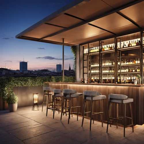 roof terrace,wine bar,3d rendering,liquor bar,hoboken condos for sale,roof garden,crown render,penthouse apartment,piano bar,sky apartment,outdoor dining,unique bar,wine cooler,block balcony,wine tavern,corten steel,skyscapers,rain bar,beer tables,wine house,Photography,General,Realistic
