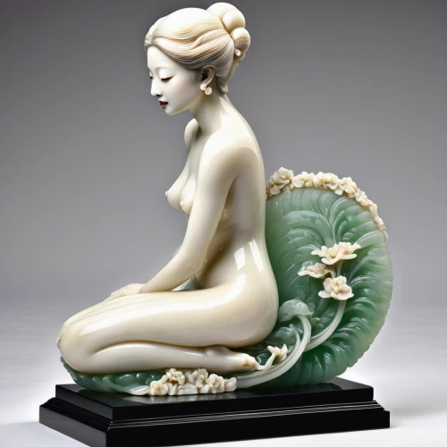 lotus position,junshan yinzhen,chinese art,decorative figure,lotus blossom,lotus with hands,water lily plate,porcelain rose,pregnant statue,woman sculpture,japanese garden ornament,lotus flowers,japanese art,decorative art,jade flower,chrysanthemum exhibition,woman sitting,figurine,stone lotus,tureen,Photography,General,Realistic