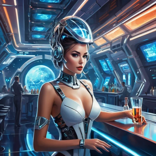 sci fiction illustration,sci fi,symetra,scifi,sci-fi,sci - fi,science fiction,science-fiction,barmaid,cybernetics,bartender,cg artwork,futuristic,cyberspace,sci fi surgery room,futuristic landscape,cyber glasses,cyber,wearables,droid,Conceptual Art,Sci-Fi,Sci-Fi 06