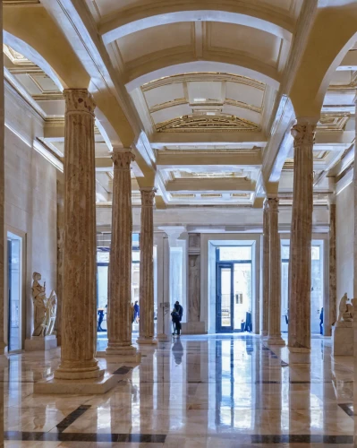 doric columns,roman columns,columns,celsus library,pillars,marble palace,colonnade,hall of nations,three pillars,musei vaticani,neoclassical,byzantine museum,bernini's colonnade,vatican museum,treasury,qasr al watan,classical architecture,kunsthistorisches museum,ancient roman architecture,athenaeum,Conceptual Art,Oil color,Oil Color 16