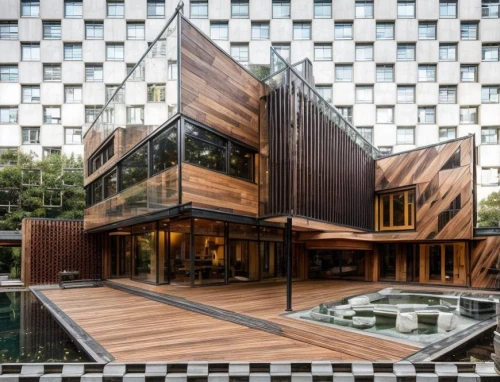 cube house,cubic house,modern architecture,corten steel,timber house,building honeycomb,asian architecture,cube stilt houses,wooden construction,singapore,wooden house,archidaily,patterned wood decoration,chile house,mirror house,glass facade,wooden facade,japanese architecture,kirrarchitecture,honeycomb structure,Architecture,General,Masterpiece,Postmodernism 2