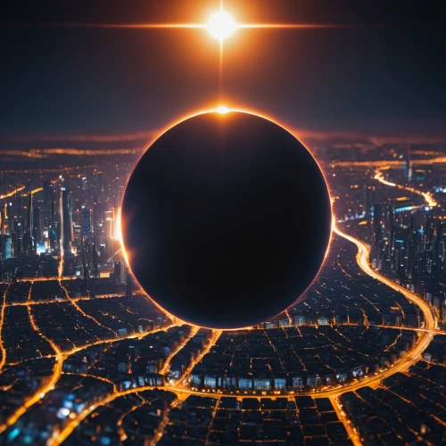 orb,solar eclipse,earth in focus,glass sphere,total eclipse,3-fold sun,spherical image,heliosphere,reverse sun,copernican world system,solar system,celestial object,crystal ball-photography,black hole,eclipse,lens flare,spherical,core shadow eclipse,space art,geocentric,Photography,General,Sci-Fi