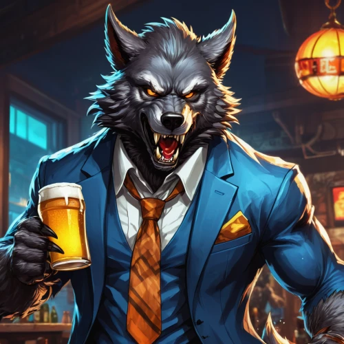 pub,barman,drink icons,bartender,werewolf,howl,wolf,drunkard,draft beer,drinking establishment,werewolves,furta,barmaid,the pub,beer,twitch icon,wolf bob,constellation wolf,bar,unique bar,Conceptual Art,Fantasy,Fantasy 26