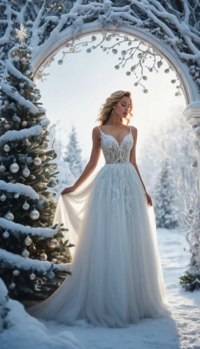white winter dress,the snow queen,bridal clothing,wedding dresses,suit of the snow maiden,white rose snow queen,wedding gown,bridal dress,celtic woman,wedding dress train,wedding dress,christmas snowy background,fairytale,blonde in wedding dress,girl in a wreath,wedding photography,winter dress,winter background,bridal party dress,snow angel,Photography,General,Fantasy
