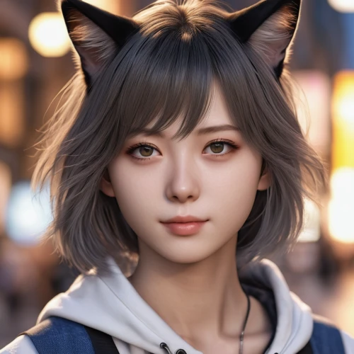 cat ears,kitsune,realdoll,cat vector,cat's eyes,fuki,ren,cat eyes,cat,domestic short-haired cat,feline look,cute cat,fox,young cat,feline,cat child,puma,cat kawaii,cat head,anime girl,Photography,General,Realistic