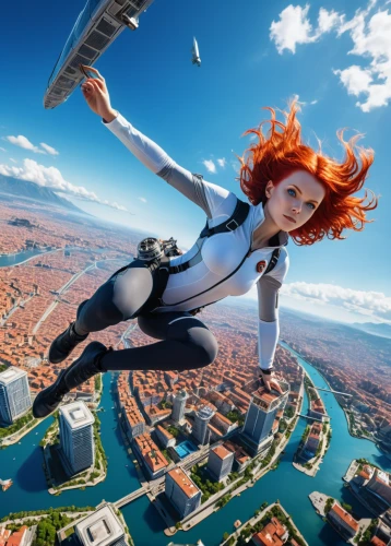 flying girl,base jumping,skydiver,skycraper,skydive,high-wire artist,leap of faith,above the city,bungee jumping,skydiving,harness-paraglider,flying,gravity,parachuting,flying heart,parachutist,flying flight,flight,paragliding-paraglider,zero gravity