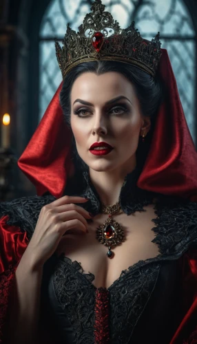 queen of hearts,gothic portrait,vampire woman,vampire lady,gothic woman,gothic fashion,crown render,celtic queen,dracula,queen anne,the crown,crow queen,imperial crown,dark gothic mood,crowned,caerula,queen crown,fantasy portrait,vampire,seven sorrows,Photography,General,Fantasy