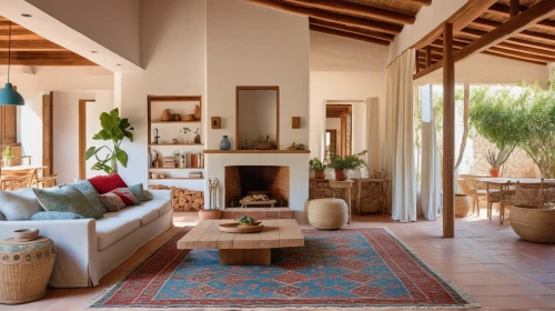 moroccan pattern,provencal life,spanish tile,home interior,fireplaces,sitting room,fire place,living room,beautiful home,fireplace,interior decor,cabana,livingroom,luxury home interior,contemporary decor,outdoor furniture,holiday villa,marrakesh,wooden beams,family room,Photography,General,Realistic