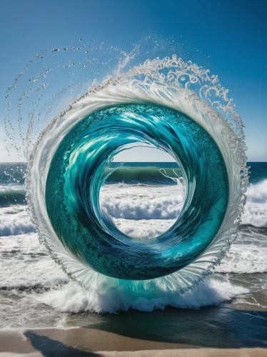 inflatable ring,waves circles,water waves,sea water splash,swirling,braking waves,shorebreak,life buoy,wave motion,tsunami,surfboat,torus,whirl,water bomb,vortex,splash photography,surfboard,swirly orb,churning,wave pattern,Photography,General,Realistic