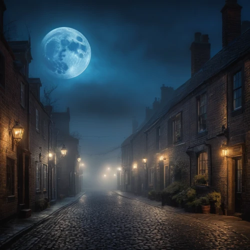 moonlit night,moonlit,the cobbled streets,blue moon,cheshire,night scene,moonshine,night image,full moon,whitby,moonlight,blue moon rose,moonscape,moons,super moon,atmospheric,moon night,moonbeam,evening atmosphere,hanging moon,Photography,General,Fantasy