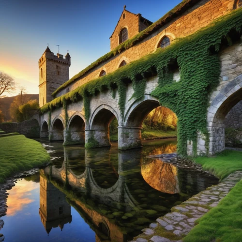 moated castle,abbaye de belloc,city moat,medieval architecture,ireland,moat,stone bridge,normandie region,asturias,arch bridge,moated,dordogne,northern ireland,tied-arch bridge,michel brittany monastery,wales,medieval castle,basque country,bridge arch,normandy,Photography,Documentary Photography,Documentary Photography 18