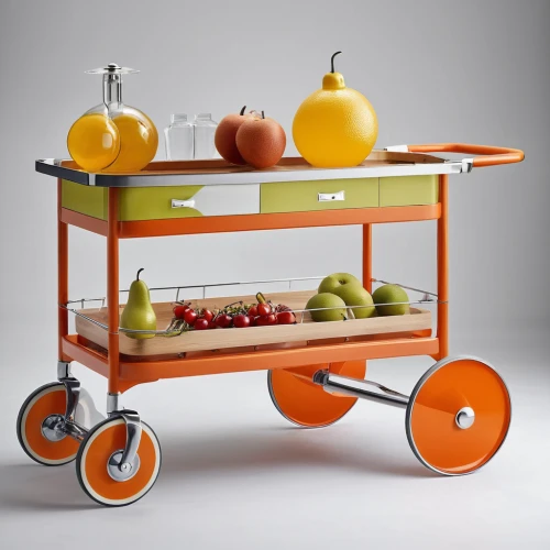 fruit car,luggage cart,dolly cart,kitchen cart,bicycle trailer,cart of apples,wooden cart,cart with products,handcart,halloween travel trailer,ice cream cart,fruit stand,blue pushcart,straw cart,wooden wagon,gepaecktrolley,citrus juicer,fruit stands,cart transparent,crash cart,Photography,General,Realistic
