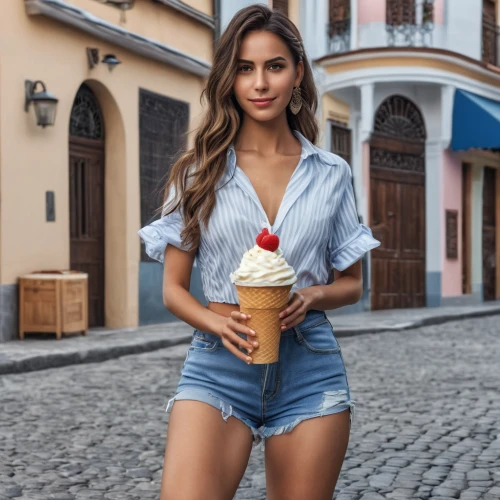 woman with ice-cream,ice cream cone,ice cream,girl in overalls,milkshake,icecream,sweet ice cream,girl in t-shirt,ice cream shop,frappé coffee,italian ice,soft ice cream,ice-cream,ice creams,whipped ice cream,sweet whipped cream,barista,ice cream stand,cotton top,dulce de leche,Photography,General,Realistic