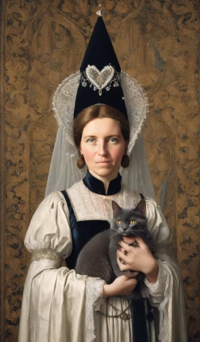 child portrait,napoleon cat,girl with dog,cat sparrow,portrait of a girl,cat portrait,girl with cloth,gothic portrait,girl with cereal bowl,portrait of christi,girl in a historic way,victorian lady,girl with bread-and-butter,bouguereau,child with a book,cat european,the little girl,calico cat,cat child,vintage cat,Photography,Natural