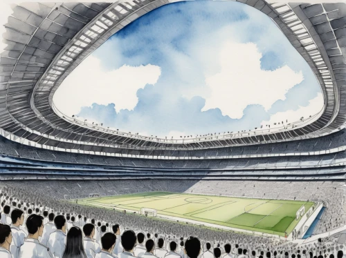 soccer-specific stadium,stadium falcon,football stadium,european football championship,coliseum,olympic stadium,tokyo summer olympics,stadium,pitch,world cup,football pitch,soccer world cup 1954,soccer field,uefa,emirates,italy colosseum,football field,stands,football,arena,Illustration,Paper based,Paper Based 30