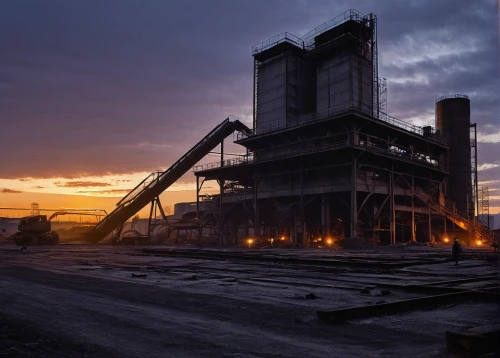 industrial landscape,steel mill,metallurgy,open pit mining,steelworker,lignite power plant,mining facility,active coal,coal mining,dust plant,bucket wheel excavators,industries,czarnuszka plant,iron ore,iron construction,coal energy,steel construction,industrial plant,mining,coal fired power plant,Illustration,Retro,Retro 14