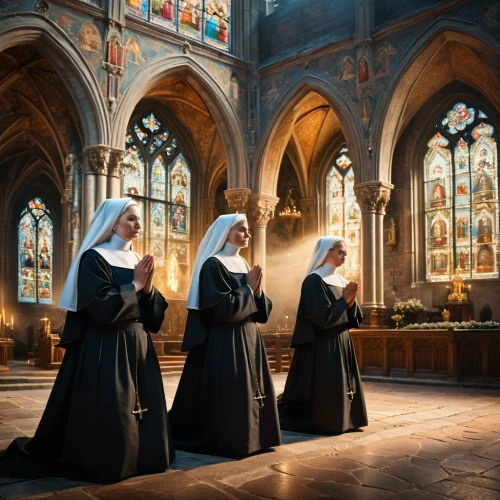 nuns,carmelite order,benedictine,clergy,all saints,monks,all the saints,the abbot of olib,gothic portrait,convent,candlemas,catholicism,santons,holy places,contemporary witnesses,nun,seven sorrows,vestment,priesthood,carthusian,Photography,General,Fantasy