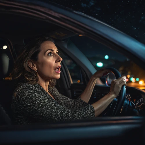 woman in the car,witch driving a car,autonomous driving,driving assistance,ban on driving,night highway,drivers who break the rules,automotive lighting,behind the wheel,car communication,car lights,automotive navigation system,girl in car,electric driving,elle driver,woman holding a smartphone,scared woman,night photography,highway lights,driver,Photography,General,Fantasy