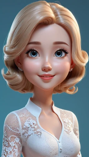 elsa,3d model,female doll,doll's facial features,3d figure,princess anna,clay animation,pixie-bob,doll figure,rapunzel,doll dress,dress doll,barbie,3d rendered,cute cartoon character,tiana,3d modeling,cloth doll,disney character,clay doll,Unique,3D,3D Character