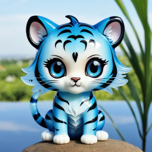 blue tiger,bengal,asian tiger,tigerle,toyger,cute cartoon character,bengal cat,cartoon cat,tiger cat,felidae,white tiger,3d model,3d figure,bengalenuhu,blue eyes cat,cat with blue eyes,a tiger,tiger,hosana,cute cat,Illustration,Abstract Fantasy,Abstract Fantasy 10