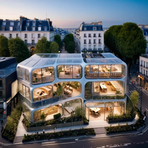 cubic house,paris balcony,cube house,french building,penthouse apartment,frame house,luxury property,glass facades,cube stilt houses,glass facade,boutique hotel,glass building,luxury real estate,luxury hotel,mixed-use,casa fuster hotel,paris shops,paris,bendemeer estates,mirror house,Photography,General,Cinematic