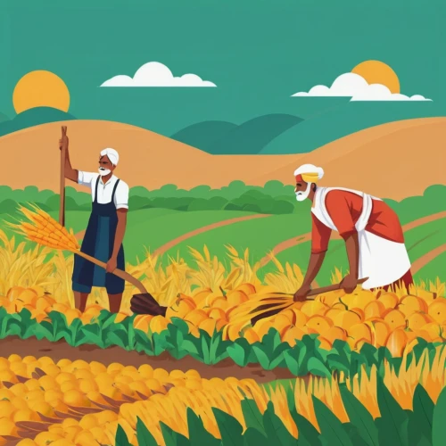 farm workers,agriculture,farmworker,agroculture,farmers,agricultural,field cultivation,cereal cultivation,farming,harvest festival,farmer,agricultural use,harvest,grain harvest,wheat crops,field of cereals,paddy harvest,harvesting,breadbasket,aggriculture,Illustration,Japanese style,Japanese Style 06