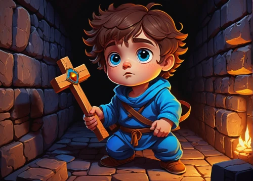 game illustration,tyrion lannister,pinocchio,kids illustration,adventurer,adventure game,hobbit,little kid,action-adventure game,kid hero,dungeons,children's background,little boy,dwarf,marco,baby cloud,little child,cute cartoon character,android game,stone background,Illustration,Realistic Fantasy,Realistic Fantasy 26