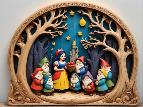 fairy door,children's fairy tale,marzipan figures,fairytale characters,christmas crib figures,wooden christmas trees,fairy tale character,wood carving,nursery decoration,puppet theatre,wooden toys,fairy tale icons,christmas gingerbread frame,geppetto,vintage ornament,fairy tales,advent decoration,christmas tree ornament,children's room,fairy tale,Illustration,Abstract Fantasy,Abstract Fantasy 01