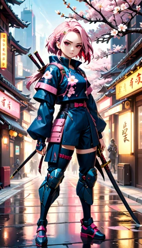 samurai,samurai fighter,japanese sakura background,sakura background,sakura,anime japanese clothing,sakura blossom,katana,swordswoman,asakusa,chaoyang,mikado,sensei,kenjutsu,sakura blossoms,mukimono,cat warrior,tsukemono,sakura mochi,uruburu,Anime,Anime,Cartoon