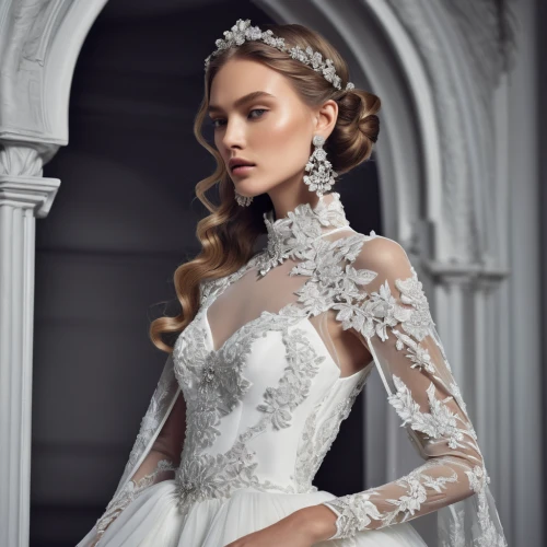 bridal clothing,bridal dress,wedding dresses,wedding gown,wedding dress,bridal,bridal jewelry,bridal accessory,bridal veil,royal lace,wedding dress train,silver wedding,blonde in wedding dress,victorian style,bride,lace border,white rose snow queen,the angel with the veronica veil,white winter dress,ball gown,Photography,Fashion Photography,Fashion Photography 05