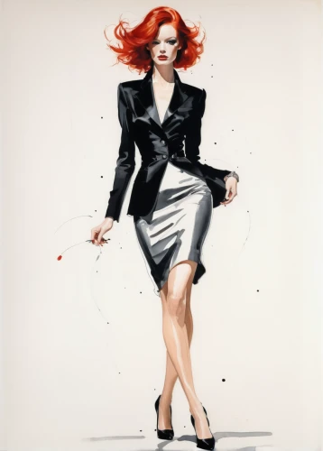 fashion illustration,hard candy,femme fatale,black widow,pin ups,pin up,fashion vector,stiletto,clary,madonna,pretty woman,cd cover,stiletto-heeled shoe,queen of hearts,red-haired,pin-up,tilda,redheaded,redhair,vesper,Art,Artistic Painting,Artistic Painting 24